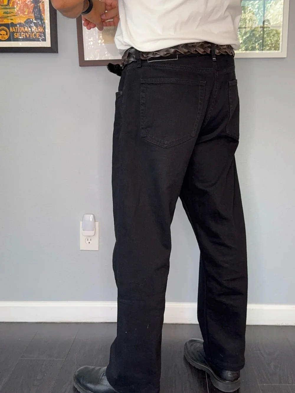 Rag & Bone Fit 4 Straight Black Jeans 34x30